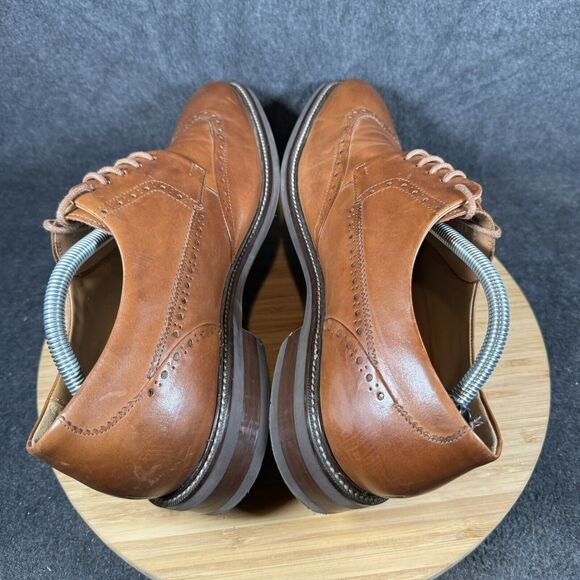 Cole Haan‎ Men's Warren Wing Tip Oxford Style C20322 British Tan Size 10.5 - Picture 5 of 8